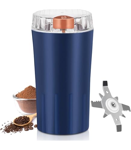Moulin à Café électrique 300W - Lames Inox - Multifonction Pour Grains, épices, Noix - Facile à Nettoyer - 4