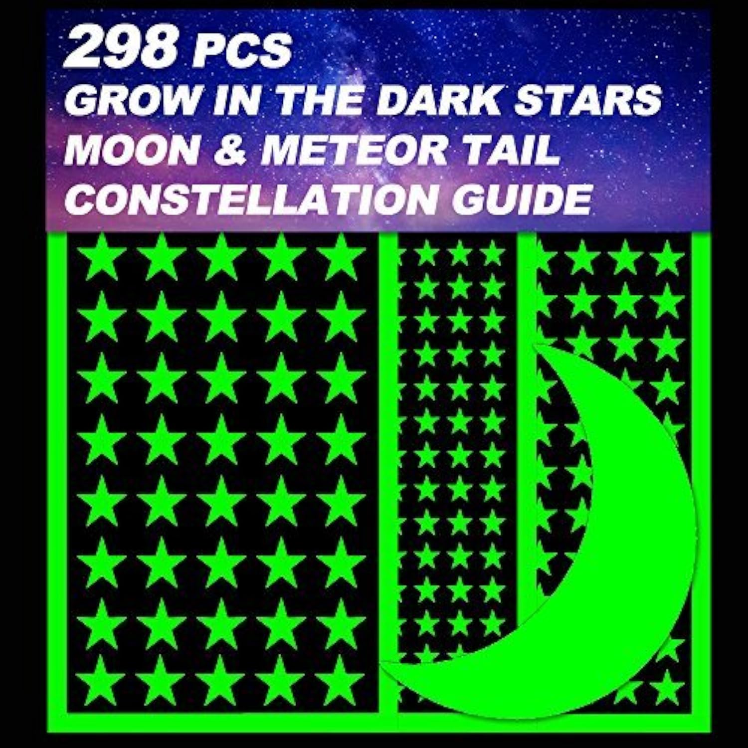 Etoiles Phosphorescentes Stickers Muraux Dark Stars Pack De