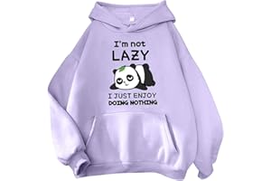 YINGKE Donna Kawaii Felpa con Cappuccio Casual con Modello Stampa Animale del Fumetto Y2K Harajuku Style Halloween Cute Girl Ladies Felpa