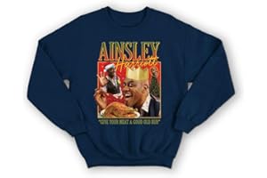 Sanfran Clothing Ainsley Harriott Homage Xmas Christmas Funny UK Gift Cook Meme Tribute TV 90's Icon Jumper Sweater
