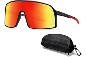 DUOCIYUAN Schnelle Brille Rave,Fahrradbrille Sonnenbrille für Herren und Damen Sportbrille UV400 Schutz Rennrad Brille Winddicht,für Radfahren Laufen Baseball Golf Skifahren Bergsteigen Angeln