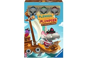 Ravensburger Gra dla dzieci 22342 - Ploppers z desek - Jeśli ryzykujesz za dużo, zmoczysz się!! - Ekscytująca gra dla 2 do 4 dzieci w wieku 5 lat i starszych: Jeśli ryzykujesz za dużo, zmoczysz się!!