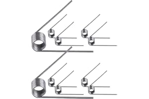 Qrity 10 Pezzi Molle in Acciaio Inossidabile, Molla a V Torsione Molla, Diametro del Filo di 0,5mm, 4,5mm OD, 9 Giri, Angolo di 60°, per Progetti di Riparazione