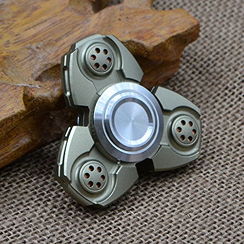 St.Mandyur Aluminum Alloy Tri-Spinner Fidget Toy Relieve Stress and Anxiety EDC Focus Toy for Killing Time (Army Green) St.Mandyur Aluminum Alloy Tri-Spinner Fidget Toy Relieve Stress and Anxiety EDC Focus Toy for Killing Time (Army Green)