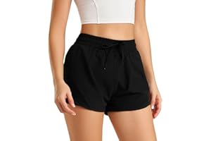 JiaYouLC Women's Shorts for Women UK Quick Dry Lightweight Athletic Shorts for Sport Workout Gym Running Jogging