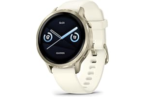 Garmin Venu 4 Premium Smartwatch GPS 41mm, AMOLED, Latarka LED, Lunar Gold/Bone
