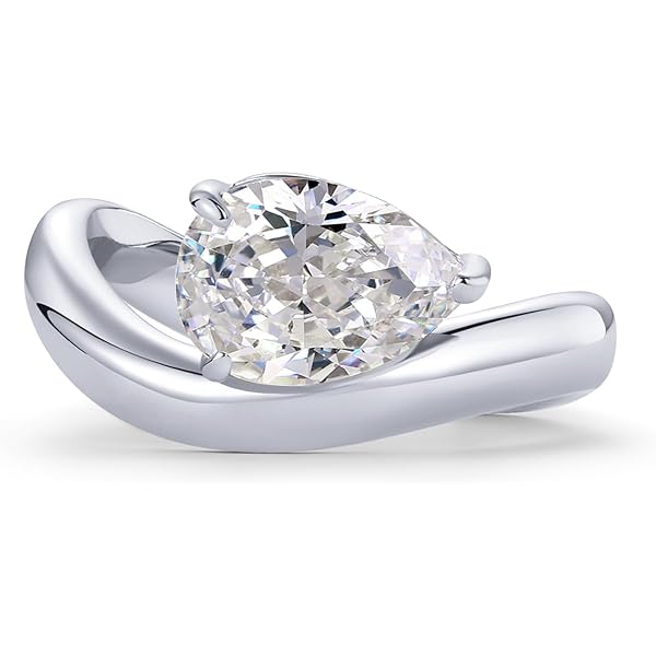 Cubic Zirconia Bands PAVOI 14K Gold Plated Stackable Rings ...