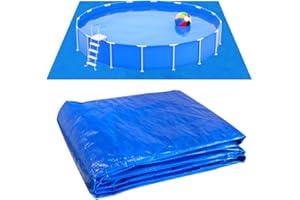 DTYGUIXE Tapis de Sol pour Piscine Tapis de Sol et de Protection Bleu pour Piscine Protecteur Fond de Piscine Tapis de Piscine Gonflable Tapis de Sol et de Protection Bleu pour Piscine (200 * 300CM)