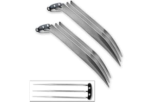 VULCAN GEAR Artiglio Wolverine Fantasy in acciaio INOX, 28 cm, set da 2