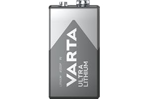 VARTA Lithium 9V (6LR61) batteri (1-pack) - idealisk för digitalkamera leksaker GPS-enheter för sport- och utomhusbruk