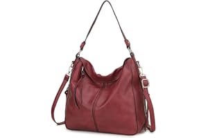 VX VONXURY Bolso Mujer Bolso Bandolera Mujer de Cuero PU Bolso Mujer Grande con Bolsillo Lateral Bolso Hombro Mujer para Diario Trabajo Compras