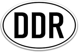 Dykgraaf DDR Aufkleber Länderkennzeichen Deutschland Sticker Auto Motorrad LKW Boot Anhänger Ostdeutschland Ossi Ostalgie