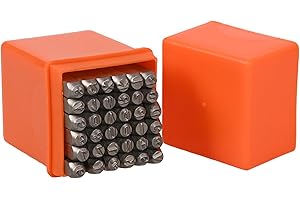 OWLMATE 36 Pezzi Punzoni Lettere, Timbri Lettere per Argilla, Timbri Lettere Alfabeto, Punzoni per Metallo Lettere A-Z e Numero 0-9, Punzoni di Marcatura Alfabeto per Metallo Legno Pelle Plastica