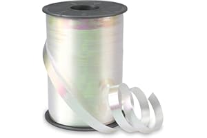 Präsent - Ruban à friser Brasilien blanc - Largeur 10 mm - Longueur 200 m