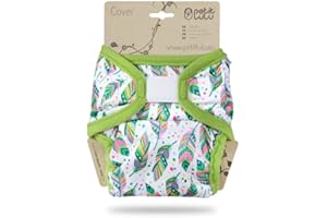 Cover Petit Lulu | Taglia XL | Hook & Loop | Pannolini lavabili | | Pannolino di stoffa | Prodotto in Europa (Indian Summer)