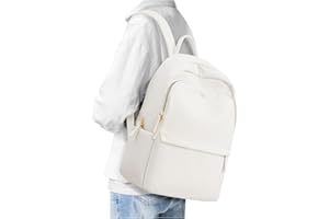 BOXSAM Petit Sac à Dos Femme Chic Gris, Sac a Dos Feminin Elegant Leger Sacs à Dos Femme Anti-vol pour Voyage Loisir Collège