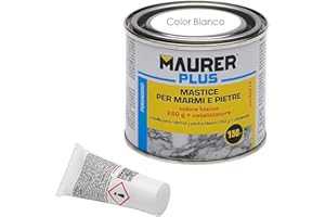 MAURER Masilla Para Marmol/Piedra 150 ml. Color Blanca