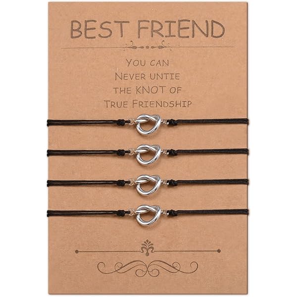 BOCHOI Braccialetto dell'amicizia, con cuore, idea regalo per donne, uomini, figlie, sorelle, ragazze, regalo per il ringraziamento, Nylon, Senza Gemstone