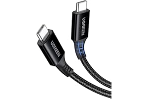 UGREEN USB C to USB-C Charger Cable 100W 5A Type C to C Fast Charging Compatible with MacBook Pro/Air, HP, Dell, iPad Pro 2025, iPhone Air/17/16 Plus/Pro/Pro Max, Galaxy S25 (2M)