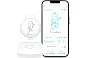 Sense-U Smart Baby Monitor 3: Real-Time Notifications for Sleep Movement, Rollover, Feeling Temperature, and Humidity Anytime, Anywhere