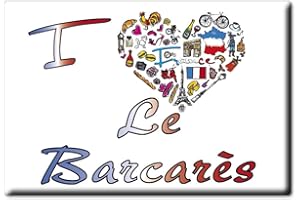 Enjoymagnets LE BARCARÈS Souvenir IMANES DE Nevera Reino Unido AQUITAINE IMAN Fridge Magnet Corazon I Love (VAR. Symbol)
