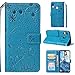 Produktbild Nadoli Hülle for Huawei Honor 8X,PU Ledertasche Prägung Elefant Wallet Lederhülle mit Kartenfach Magnetischer Flip Handyhülle Bookstyle Cover für Huawei Honor 8X-Blau