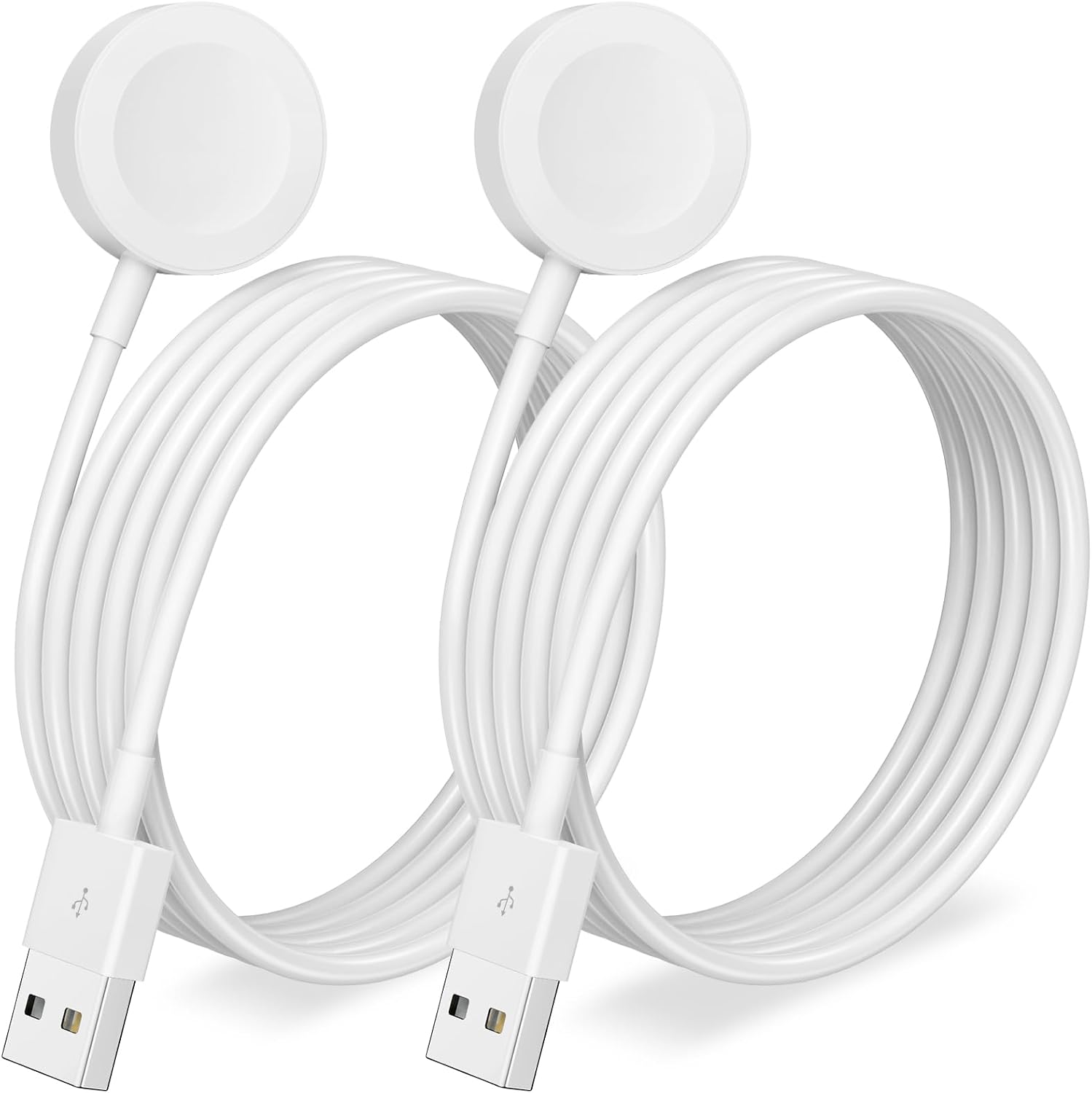 2Pack Upgraded for Apple Watch Charger USB Magnetic Wireless iWatch Charger Portable Compatible with iWatch Ultra/Series 11/10/9/8/7/6/SE/SE2/5/4/3/2/1-1m