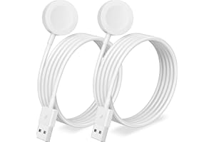 AMASUKI 2Pack Upgraded for Apple Watch Charger USB Magnetic Wireless Fast iWatch Charger Portable Compatible with iWatch Ultra/Series 11/10/9/8/7/6/SE/SE2/5/4/3/2/1-1m