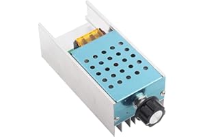 Regun 6000W Haute Puissance SCR Régulateur de tension électronique, AC 220V Moteur Régulateur de Vitesse Gradateur Thermostat pour fournaise électrique, chauffe-eau, lampes, petit moteur