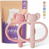 Infatot® Silicone Teething Toys for Baby 2 Pack Koda Koala Bitey – BPA Free Teether for Newborn, Infant & Toddler, Sensory Ch