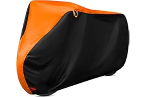FSGRICH Funda para bicicleta de alta calidad, impermeable, 210T, lona para bicicleta, cubierta para exteriores, con ojales, protección solar, resistencia al desgarro, con bolsa, 200 x 110 x 70 cm