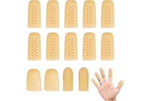 TOYMIS 20 szt. Nakladki na Palce, Zelowe Nakladki na Palce z Otworami Wentylacyjnymi Oddychajace Zelowe Ochraniacze na Palce Nakladki na Palce do Ochrony Oslony na Palce Ochrona Koncówek Palców