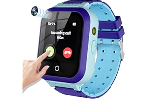 EURHOWING 4G Smartwatch für Kinder,Kinderuhr mit GPS und Anruf Funktion,Uhr Telefon für Mädchen Jungen Touchscreen mit Musik Player,Spiel,Kamera,Taschenlampen,Wecker,Smart Watch Telefonieren Geschenk