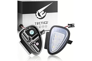 ‎TECTICO TECTICO LED Umfeldbeleuchtung Spiegel 12V Auto Umgebungslicht 6000K Kaltweiß Kompatibel mit VW Golf 6 Passat B7 EOS Jetta 6 Touran, 2 Lampen