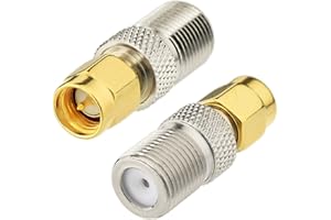 Bingfu Adaptador SMA Macho a F Hembra Conector de Antena, Conjunto de Convertidor de RF, 2 unids para FM/Am/Dab + Radio Kenwood Pioneer Pure JVC