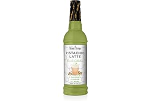 Jordan's Skinny Mixes Pistachio Latte Syrup | Zero Calories, Zero Sugar, Zero Carbs | Jordan's Skinny Syrups for Coffee, Tea, Lattes | 1 Bottle (750 mL)