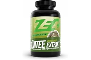 ‎ZEC+ Zec+ Nutrition Grüntee Extrakt hochdosiert – 120 Kapseln mit 1000 mg natürlichem Grüner Tee Extrakt pro Kapsel, hoher EGCG–Anteil, reich an Antioxidantien & sekundären Pflanzenstoffen, Made in Germany