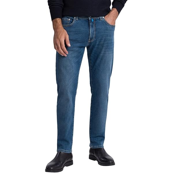 Pantaloni Uomo Pierre Cardin Antibes - Slim Fit, Cotone Elastico, Vita Alta