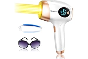 ‎SARLISI IPL Hair Removal Devices, 999,999 Light Pulses, Permanent Painless, 9 Energy Levels, 3 Function HR/SC/RA, 2 Modes Laser Hair Removal Device for Men, Face, Body, Bikini Area, Armpits