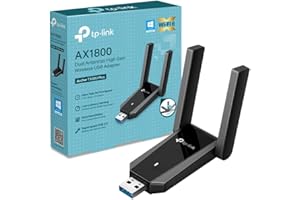TP-Link Archer TX30U Plus AX1800 USB WiFi Dongle for PC, 6 Dual Band WiFi Adapter for PC with 2 Adjustable Antennas,3.0,MU-MIMO and OFDMA,Encryption Security,Plug and Play