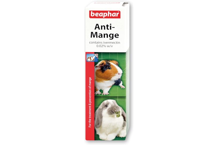 Beaphar – Anti-Mange Spray for Rabbits, Guinea Pigs & Rats – Kills Mange Mites & Helps Prevent Infestations – Vet-Strength – Easy-to-Use Spray – For Rabbits & Guinea Pigs Over 4 Weeks, & Rats – 75ml