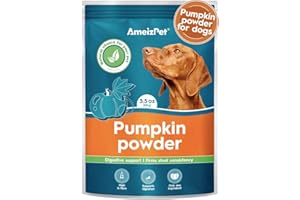 AmeizPet Pumpkin Powder For Dogs, To Create Pumpkin Puree, Fibre For Dogs Firm Stool, 100% Pumpkins Pulp Powder For Good Bowel Activity For Dog, Canned Pumpkins Alternative, 100g (3.5 Oz.)
