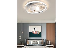 GHiycotdl Plafoniera LED per bambini, 58 cm, lampada da soffitto astronauta creativa dimmerabile 3000 K-6000 K, lampada da soffitto per camera da letto, per bambini, camera da letto (Bianco)