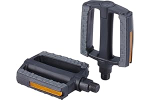 BBB Cycling Bike Pedals For City Bike I Flat With Anti-Slip Rubber Bicycle Pedals I 9/16" Pedals For Bike I SteadyRider BDP-44