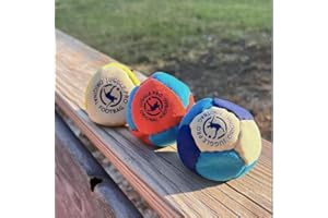 ‎JUGGLE PRO Juggle Pro Footbag Original 3er-Set – Perfekt für Freestyle und Gruppenspiele, Ultra Suede und Sandfüllung