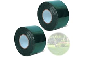 DHISPERARES 2 Stück Kunstrasen Klebeband 5 cm X 5 m, Doppelseitig Selbstklebend, Starkes Doppelseitig Kunstrasenband für Terrasse, Garten, Dach, Balkon zur Verbindung und Befestigung von Kunstrasen, Grün