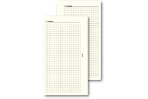 Agendepoint.it - Ricambio agenda organizer a quadri 9,5x17cm 6fori 50fogli avorio