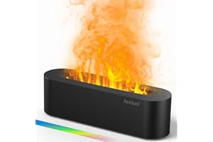 Jeebel Diffusore di Oli Essenziali LED - Diffusore Aromi 150ml Mini Umidificatore ad Ultrasuoni con 7 Cambi Colore/ 3 Modalità Nebulizzazione/ 4 Timer, Aromaterapia per Camera Letto e Ufficio