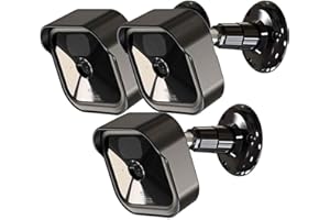 TIZOMI All-New Blink Outdoor Camera Housing and Mounting Bracket, Weatherproof Protective Cover and 360 Degree Adjustable Mount for Blink Outdoor Indoor Home Security Camera System (Black, 3 Pack)