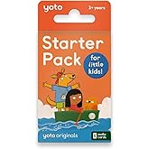 Yoto Starter Pack for Little Kids – 6 Kids Audio Cards for Use with Player & Mini All–in–1 Audio Device, Educational Screen–F